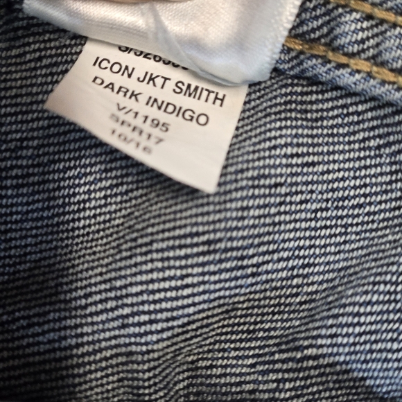 Gap 1969 Women's Icon Denim Jean Jacket Dark Wash, 99% Cotton, Small - Picture 10 of 10